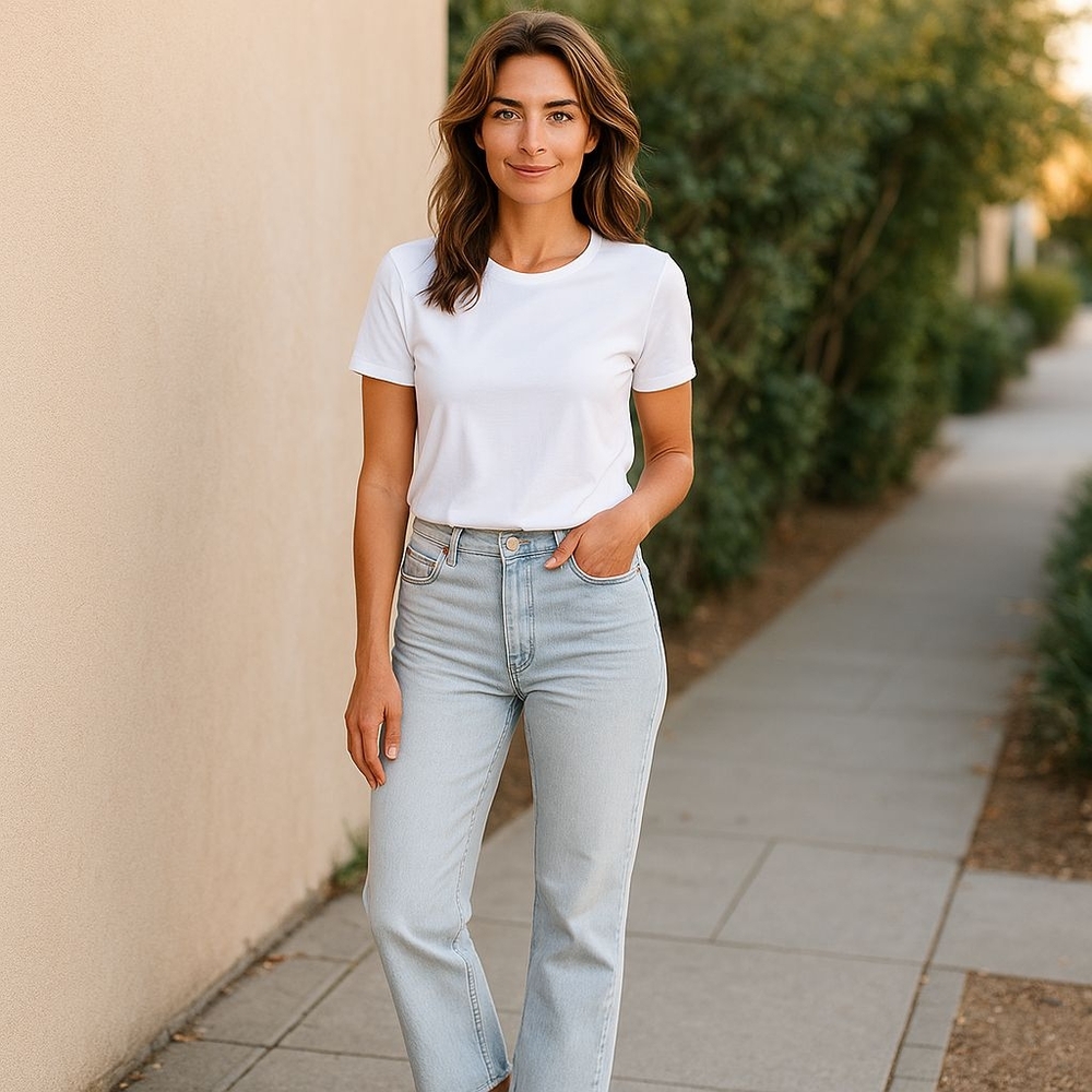 Massimo Dutti Flare Wide Leg Jeans